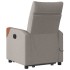 Sillón reclinable de masaje elevable tela gris