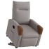 Sillón eléctrico reclinable elevable de tela gris