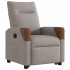 Sillón eléctrico reclinable elevable de tela gris