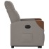 Sillón eléctrico reclinable elevable de tela gris