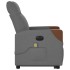 Sillón de masaje eléctrico reclinable elevable tela gris