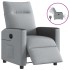 Sillón reclinable eléctrico tela gris