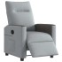 Sillón reclinable eléctrico tela gris