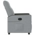 Sillón reclinable eléctrico tela gris