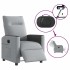 Sillón reclinable eléctrico tela gris