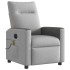 Sillón reclinable de masaje eléctrico tela gris