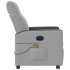 Sillón reclinable de masaje eléctrico tela gris