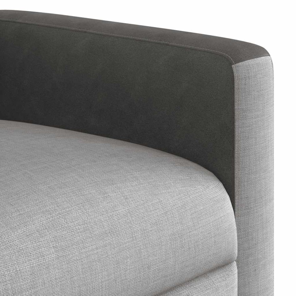 Sillón reclinable de masaje eléctrico tela gris
