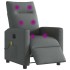 Sillón reclinable de masaje eléctrico tela gris