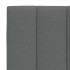 Estructura de cama sin colchón tela gris oscuro 90x200