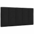 Estructura de cama sin colchón tela negro 100x200