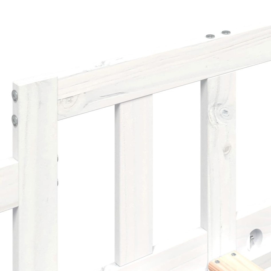 Sofá cama madera maciza de pino blanco 80x200