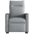Sillón de masaje reclinable de pie de tela gris