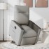 Sillón eléctrico reclinable elevable de tela gris