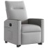 Sillón eléctrico reclinable elevable de tela gris