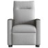 Sillón eléctrico reclinable elevable de tela gris