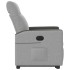 Sillón eléctrico reclinable elevable de tela gris