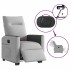 Sillón eléctrico reclinable elevable de tela gris