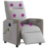 Sillón reclinable de masaje eléctrico tela gris