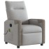 Sillón reclinable de masaje eléctrico tela gris
