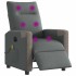 Sillón reclinable de masaje eléctrico tela gris