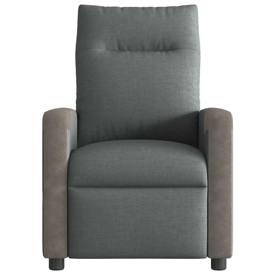 Sillón reclinable de masaje eléctrico tela gris