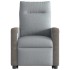 Sillón reclinable elevable de tela gris