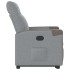 Sillón reclinable elevable de tela gris