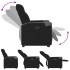 Sillón reclinable elevable tela