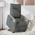 Sillón eléctrico reclinable elevable de tela gris