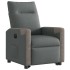 Sillón eléctrico reclinable elevable de tela gris