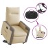 Sillón eléctrico reclinable elevable de tela color