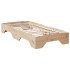 Estructura de cama sin colchón apilable 75x190 cm madera