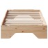 Estructura de cama sin colchón apilable 75x190 cm madera