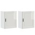 Armarios pared para cocina 2 uds Porto blanca alto