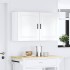 Armarios pared para cocina 2 uds Porto blanca alto