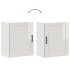 Armarios pared para cocina 2 uds Porto blanca alto