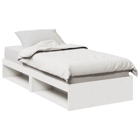 Sofá cama sin colchón madera maciza de pino blanco 80x200