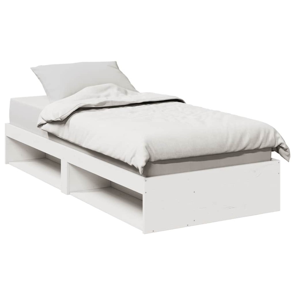 Sofá cama sin colchón madera maciza de pino blanco 80x200