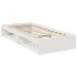 Sofá cama sin colchón madera maciza de pino blanco 80x200