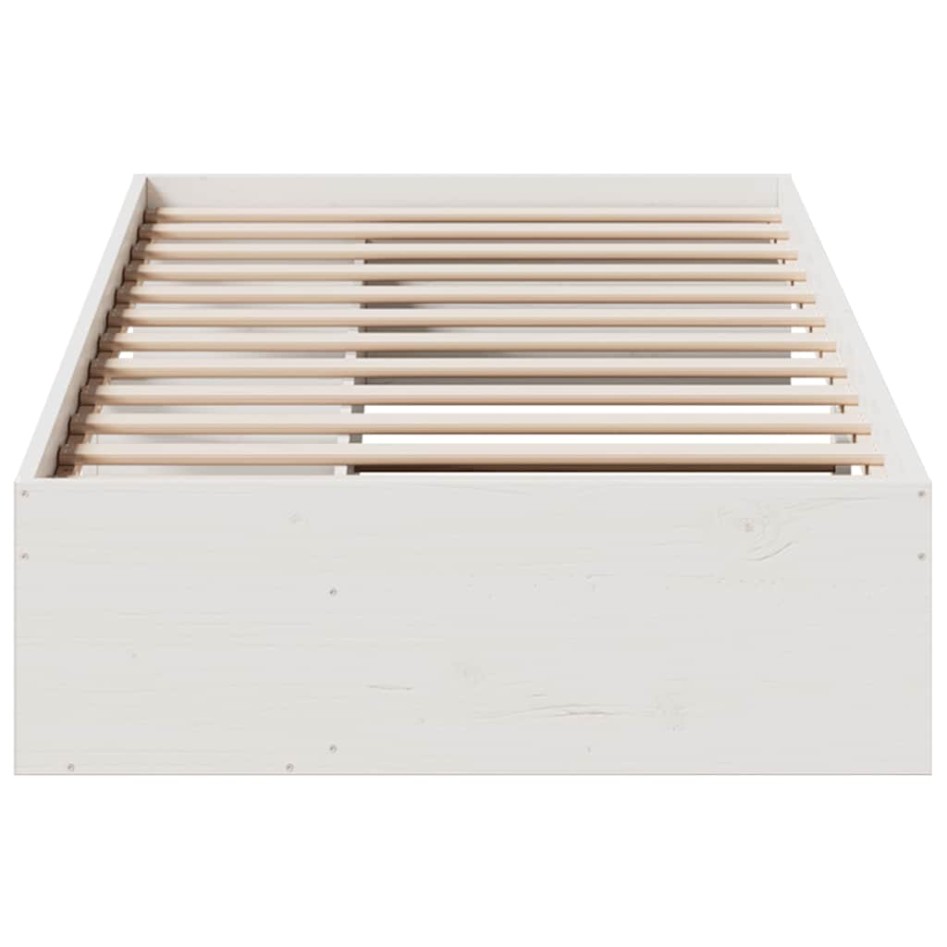 Sofá cama sin colchón madera maciza de pino blanco 80x200