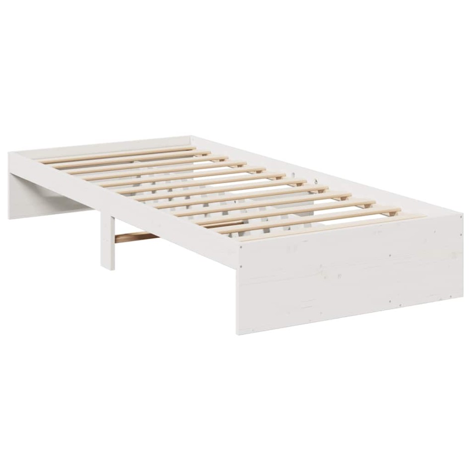 Sofá cama sin colchón madera maciza de pino blanco 80x200