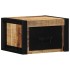 Mesitas de noche 2 piezas 40x35x25cm madera maciza rugosa