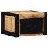 Mesitas de noche 2 piezas 40x35x25cm madera maciza rugosa