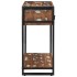 Mesa consola multicolor madera maciza reciclada 100x35x75