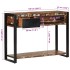 Mesa consola multicolor madera maciza reciclada 100x35x75