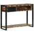 Mesa consola multicolor madera maciza reciclada 100x35x75
