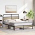 Estructura de cama sin colchón 140x200 cm madera roble