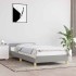 Estructura de cama sin colchón tela gris claro 90x190