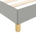 Estructura de cama sin colchón tela gris claro 90x190